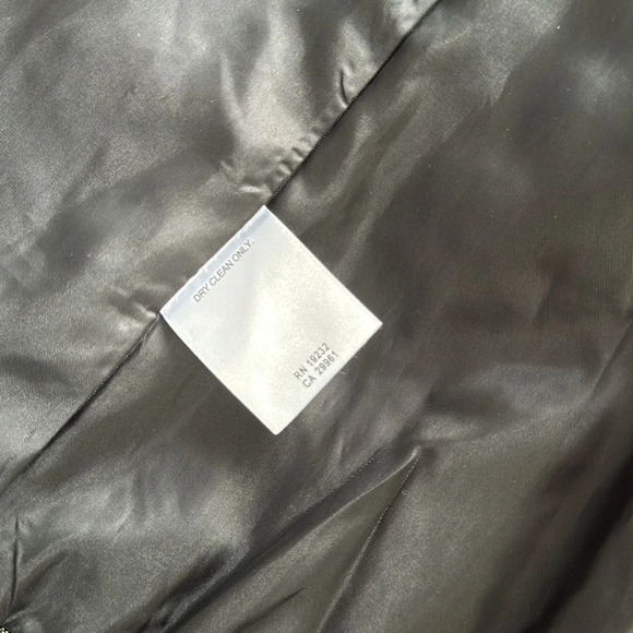 Alfred Dunner Tweed & Faux Leather Blue Open Front Blazer Jacket Size 6 Petite - Picture 6 of 6